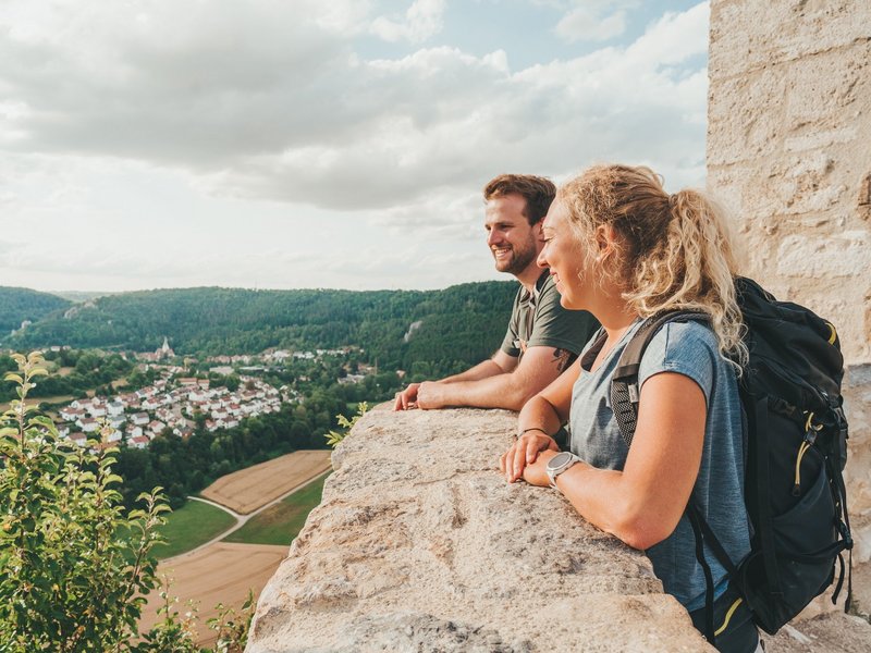 Bild 3: Aussicht vom Rusenschloss, Blaubeuren, Copyright: Schwäbische Alb Tourismus