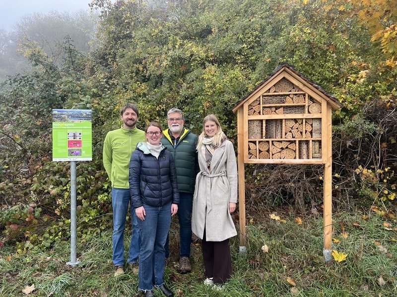 Umsetzung Spendenprojekt hochgehberge: Insektennisthilfe in Nürtingen, Foto hochgehberge
