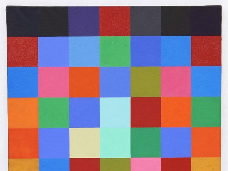 Aurélie Nemours, „Rosace“ (1964). Öl auf Lwd., 92 x 65 cm © VG Bild-Kunst, Bonn 2024.
