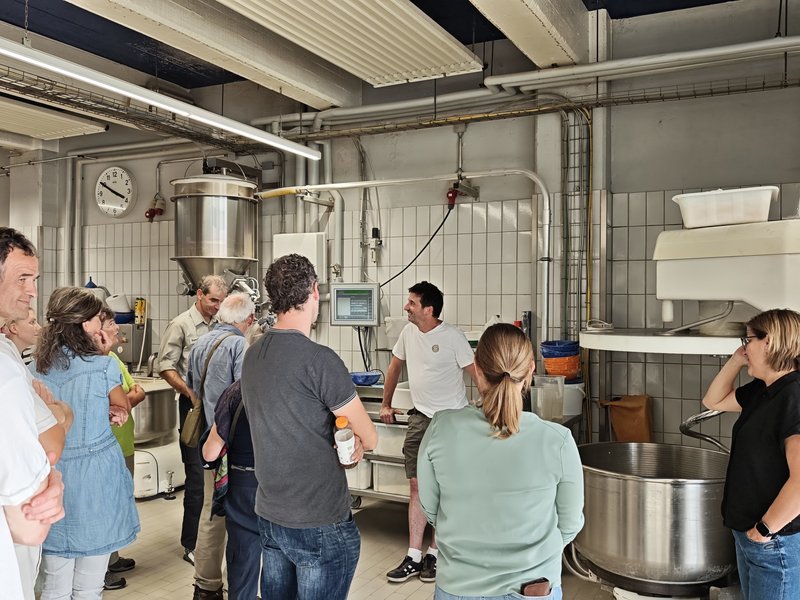 Partnertreffen bei der Bio-Bäckerei Berger in Reutlingen; Fotografie: Geschäftsstelle Biosphärengebiet Schwäbische Alb.