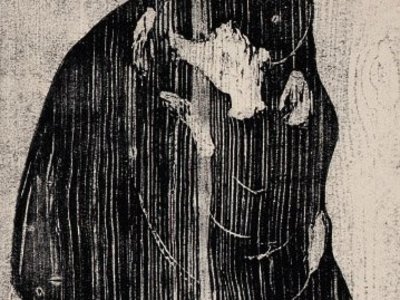 Edvard Munch, Der Kuss (1902), Farbholzschnitt, Handabzug, 63,6, x 54,3 cm, Kunstsammlung Reutlingen.