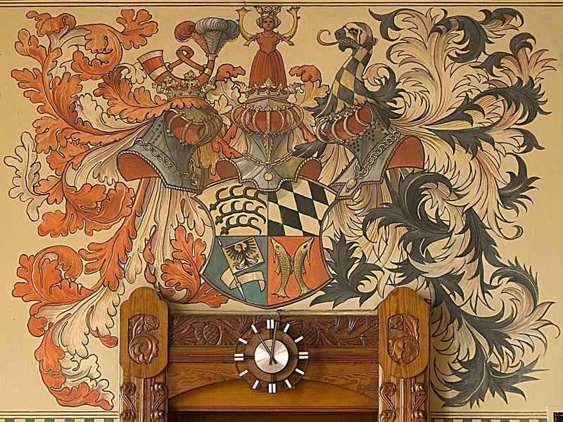 Blick auf Wandmalereien im Großen Sitzungssaal (Bildquelle: Kreismedienzentrum Reutlingen)